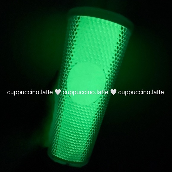 🤍LAST FEW💚Starbucks 2021 Korea Luminous Glow in the Dark Bling Studded Tumbler - Picture 11 of 13